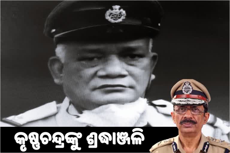 police-dp-abhay-paid-tribute-to-covid-warrior-berhampur-asi-krushna-chandra-mandal