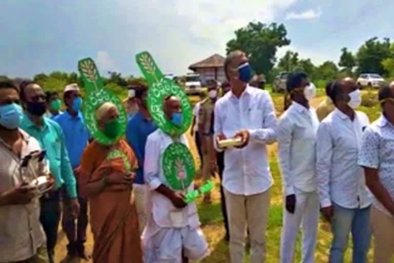 planting seeds through drone at siddipet