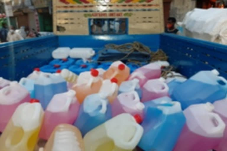 Spurious sanitizer seized in Kolkata