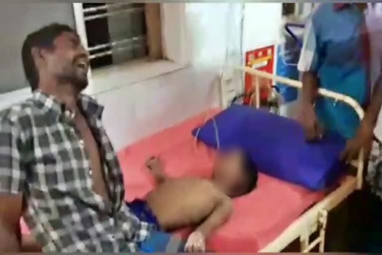 sons of sanitary worker after falling in Sewage tank in pudhukottai