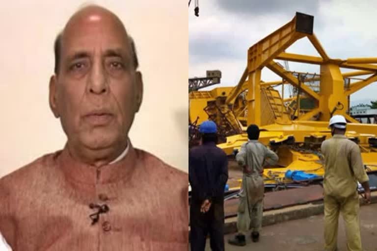 11 killed as crane collapses at Hindustan Shipyard in Visakhapatnam