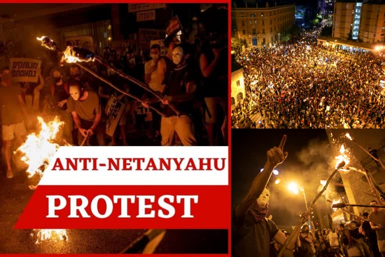 protests against Netanyahu  Anti-government protests  Benjamin Netanyahu  ജറുസലേം  ബെഞ്ചമിൻ നെതന്യാഹു  ഇസ്രായേല്‍ പ്രധാമന്ത്രി  ഇസ്രായേല്‍ വാര്‍ത്തകള്‍