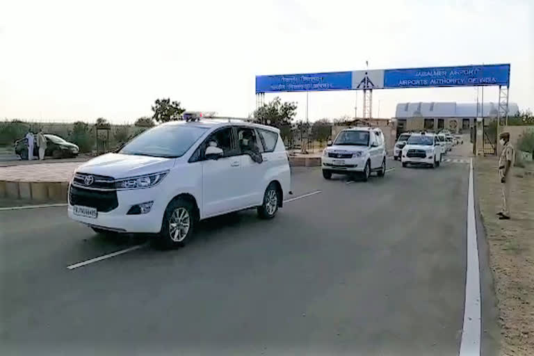 CM Gehlot arrives at Hotel Gourbandh, MLAs Evening Walk in Hotel Gourbandh