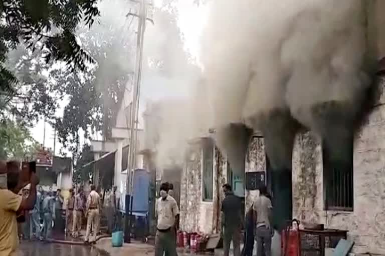 sirohi latest news,  Fire in diesel shed