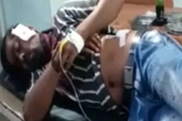 a man attack on another person with knife at siddipet town