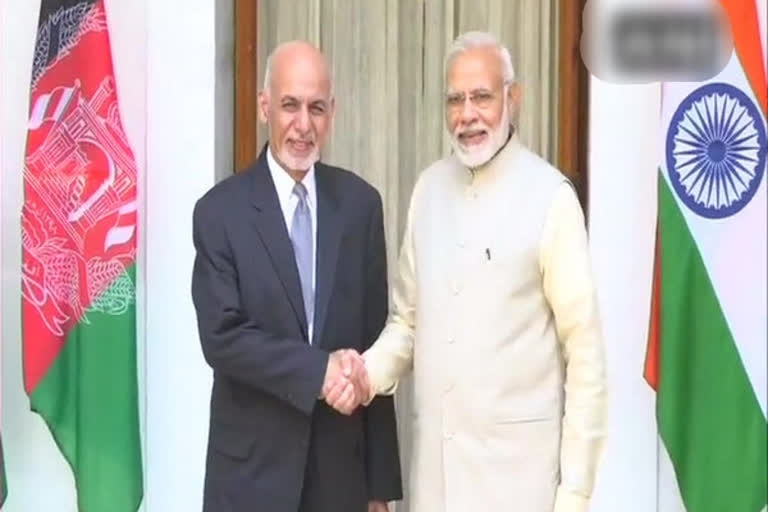 Afghanistan President Ashraf Ghani and Prime Minister Narendra Modi