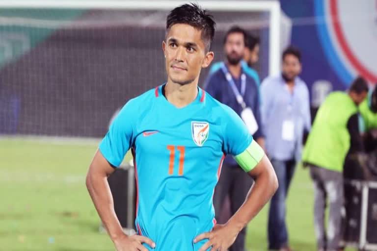 Indian football team captain Sunil Chhetri