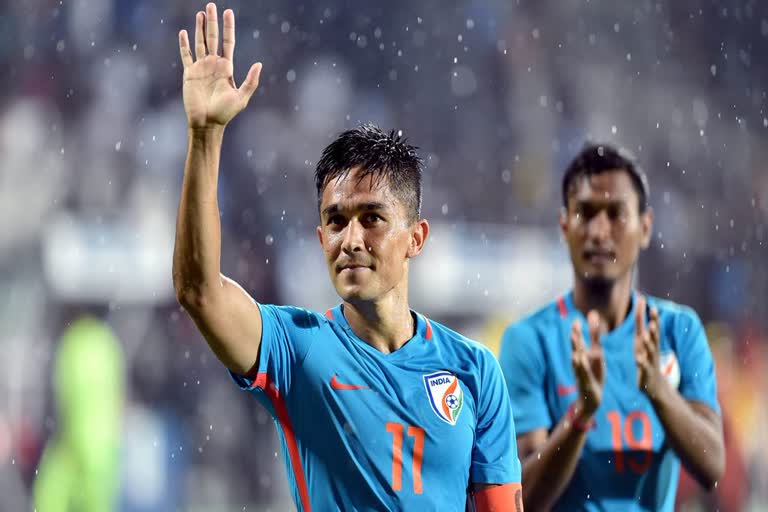 Indian football captain Sunil Chhetri