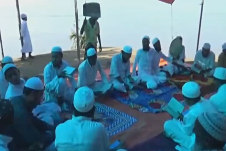 Mass prayer to god by flood effected at Morigaon