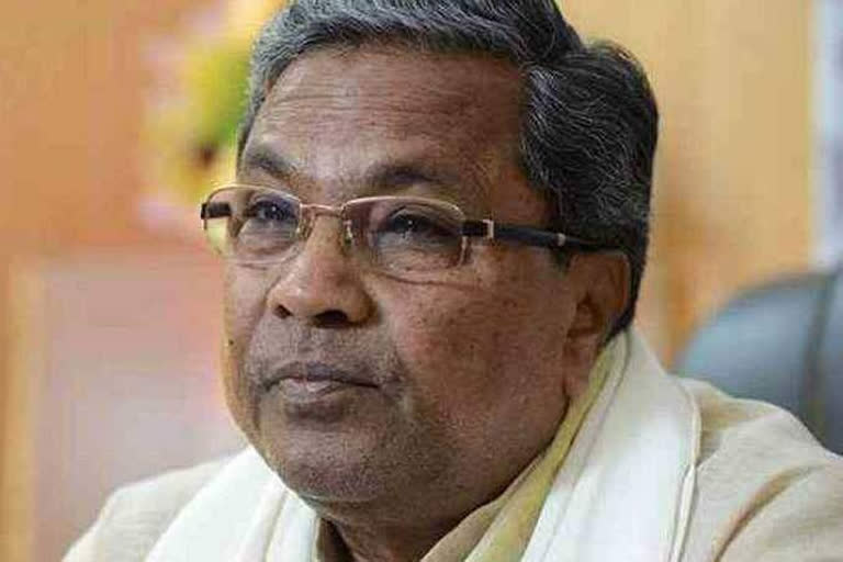 Opposition leader Siddaramaiah