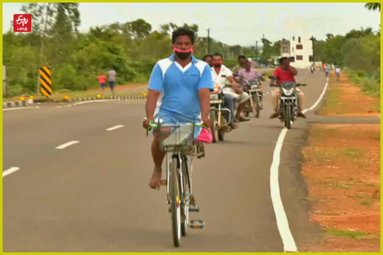 disabled person who cycled