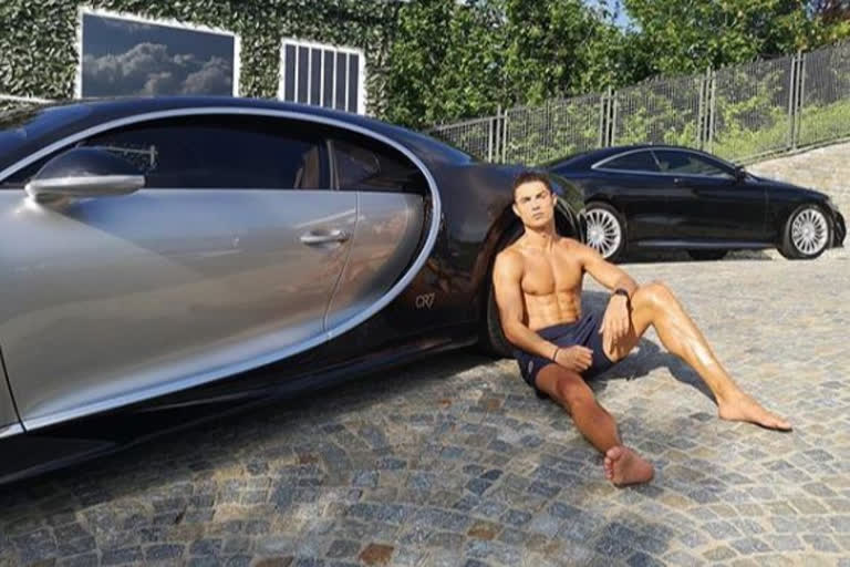 cristiano ronaldo buys bugatti, cristiano ronaldo buys bugatti car, cristiano ronaldo buys 75 crores bugatti car, cristiano ronaldo news, ಬುಗಾಟಿ ಕಾರ್​ ಖರೀದಿಸಿದ ಕಿಸ್ಟಿಯಾನೋ ರೊನಾಲ್ಡೊ, 75 ಕೋಟಿಯ ಬುಗಾಟಿ ಕಾರ್​ ಖರೀದಿಸಿದ ಕಿಸ್ಟಿಯಾನೋ ರೊನಾಲ್ಡೊ, ಕಿಸ್ಟಿಯಾನೋ ರೊನಾಲ್ಡೊ ಸುದ್ದಿ,