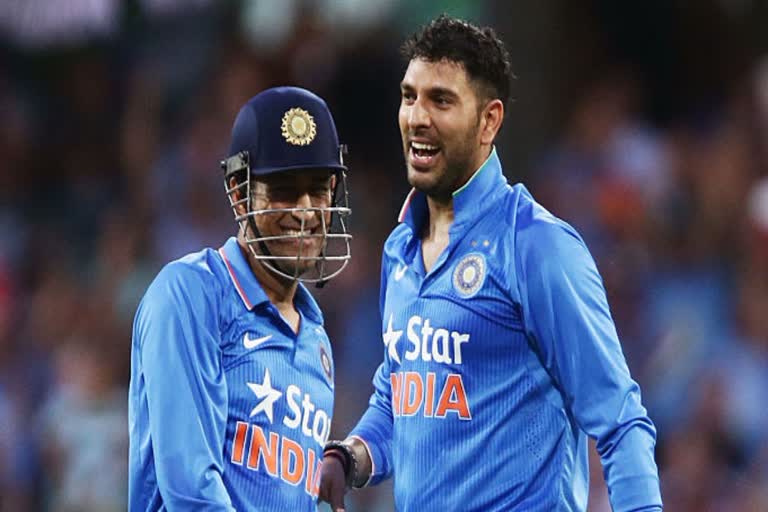 Yuvraj Singh and MS Dhoni