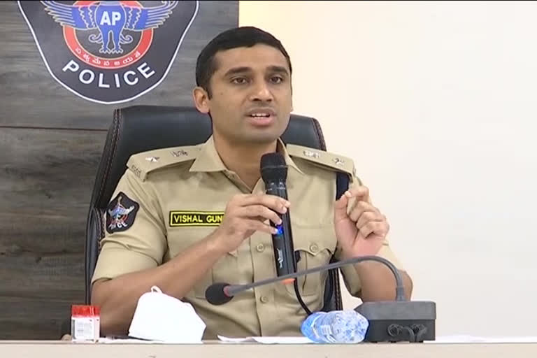 SP Vishal Gunni press meet over Tractor Incident