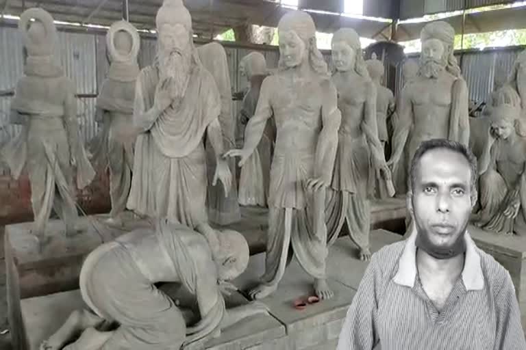 Assam son's ranjit mandal made statue for Ram Mandir