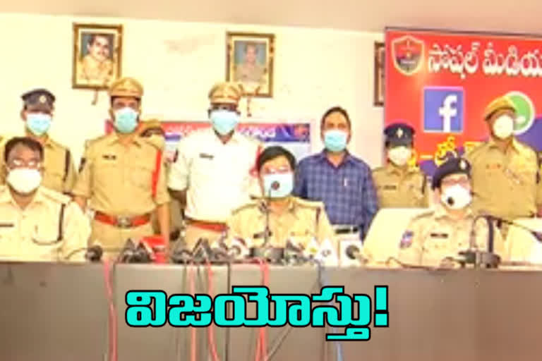 Nalgonda police cured with corona and joined in duty sp ranganath appreciates