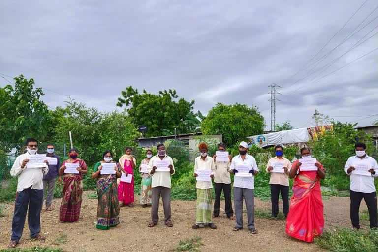 guntur district sundarayya nagar poor people houses regularization