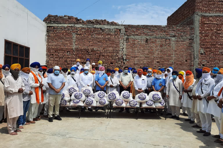 Rations distributed to 70 families of Sikh preachers by Sarbatt Da Bhala Charitable Trust in amritsar