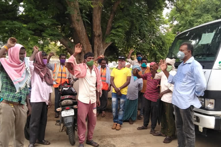 municipal workers darna in ananthapur district