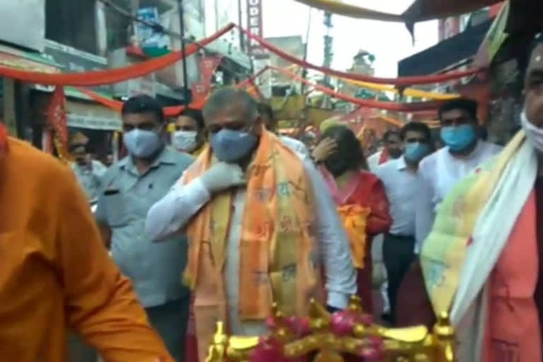 ram janam bhumi pujan day celebrated in chaupla mandir at ghaziabad