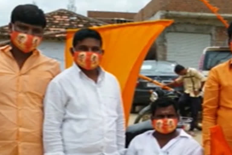 rama masks wear by youth at mirudodi in siddipet