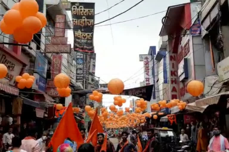 people celebrate ayodhya ram temple foundation day in gurugram