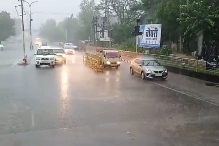 चित्तौड़गढ़ में जमकर हुई बारिश, heavy rain occurs Chittorgarh