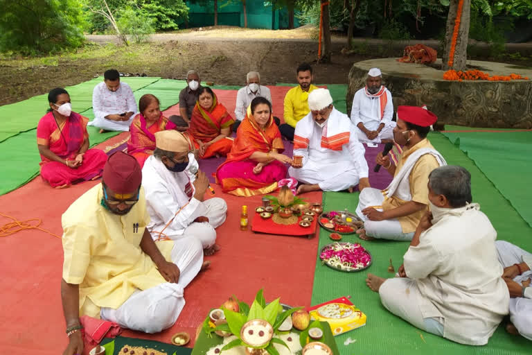 Bhumi Pujan of Shriram Temple at Wadala by Subhash Deshmukh