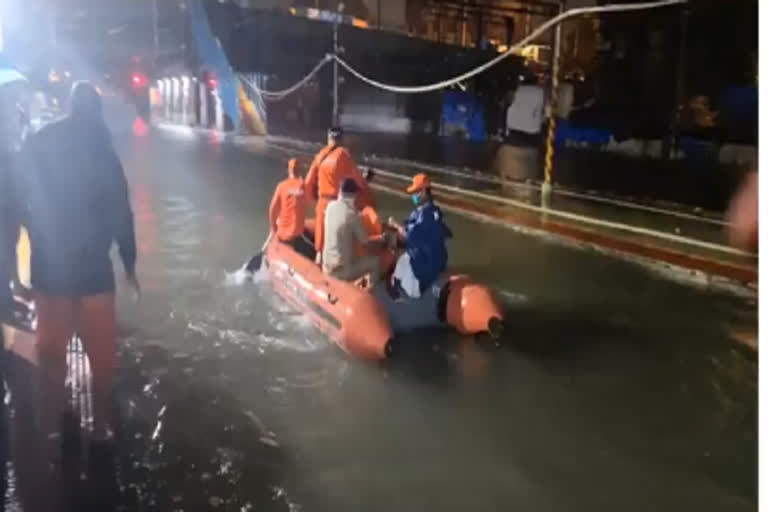 Two trains stuck between Masjid and Bhaykhala railway station in Mumbai, 55 passengers rescued