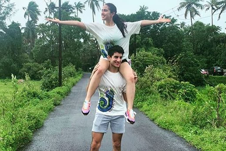 Sara Ali Khan with Ibrahim Ali Khan