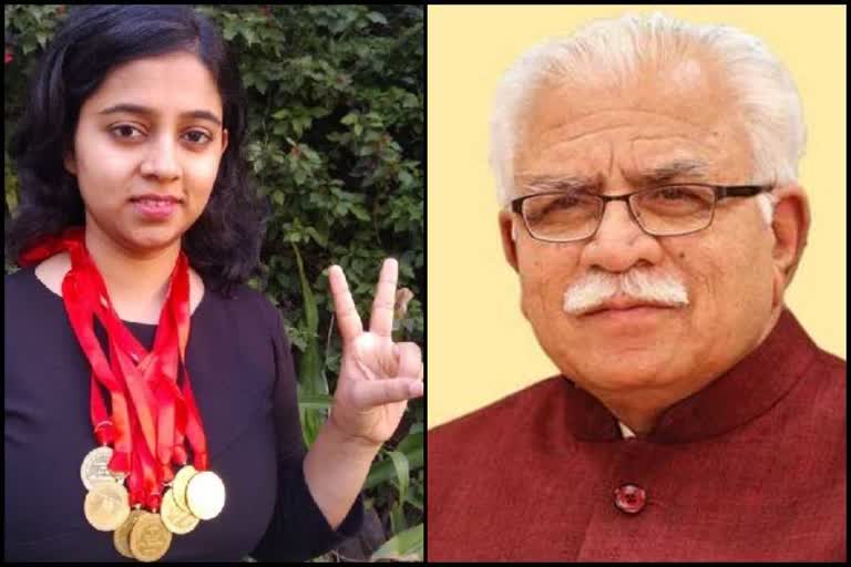 CM Manohar Lal congratulated  UPSC topper Kanchan