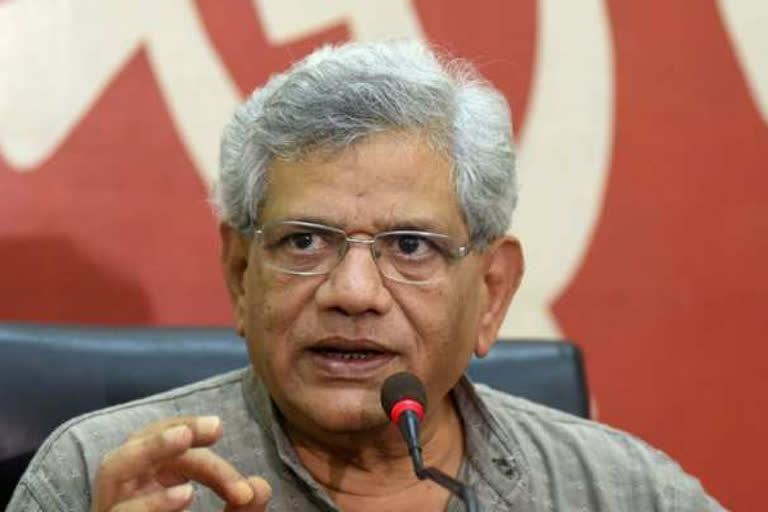 Ram temple  Sitaram Yechury  CPI-M general secretary Sitaram Yechury  Indian Constitution  Ayodhya  PM Modi  Bhumi Pujan  സീതാറാം യെച്ചൂരി  സിപിഎം  അയോധ്യ ഭൂമിപൂജ  ഇന്ത്യൻ ഭരണഘടന  സിപിഎം ജനറൽ സെക്രട്ടറി  ന്യൂഡൽഹി