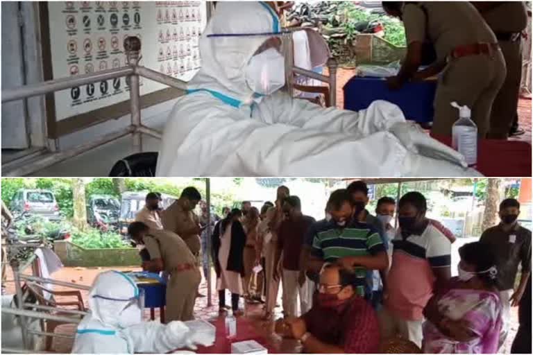 Anti-body test campaign launched for Kottayam police  Anti-body test campaign  ആന്‍റി ബോഡി ടെസ്റ്റ്  കോട്ടയത്ത് പൊലീസ് ഉദ്യോഗസ്ഥര്‍ക്ക് ആന്‍റി ബോഡി ടെസ്റ്റ് ക്യാമ്പയിന്‍ ആരംഭിച്ചു