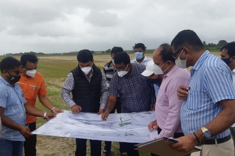 Airport Works Inspection From MP BY Raghavendra