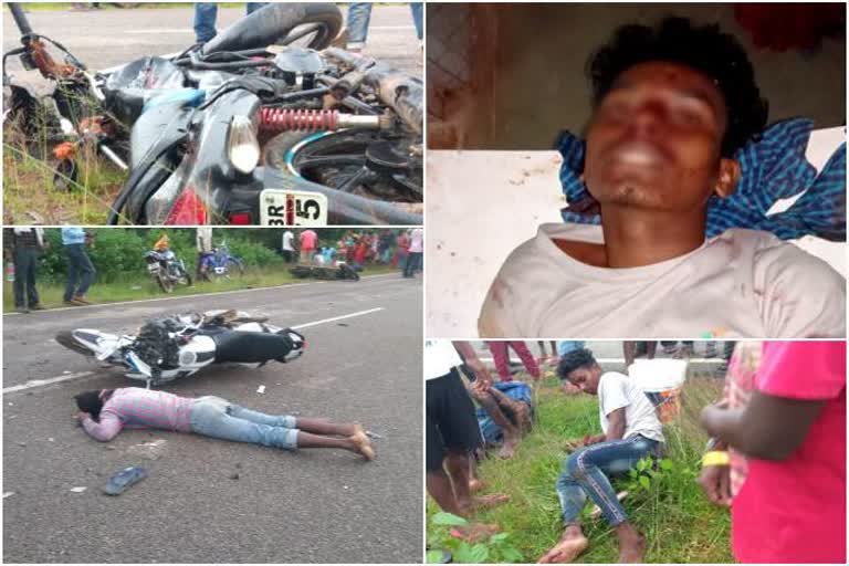 Five people injured in road accident in ranchi, road accident in ranchi bero, news of ranchi road accident, रांची में सड़क दुर्घटना में पांच लोग घायल, रांची के बेड़ो में सड़क दुर्घटना, रांची में सड़क दुर्घटना की खबरें