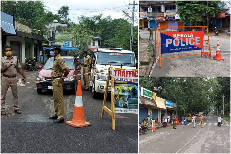 കൊവിഡ്‌ വ്യാപനം രൂക്ഷം  വെള്ളറട  കണ്ടെയ്‌ന്‍മെന്‍റ് സോണ്‍  containment zones  covid spreads  തിരുവനന്തപുരം  കൊവിഡ്‌ വ്യാപനം  covid 19