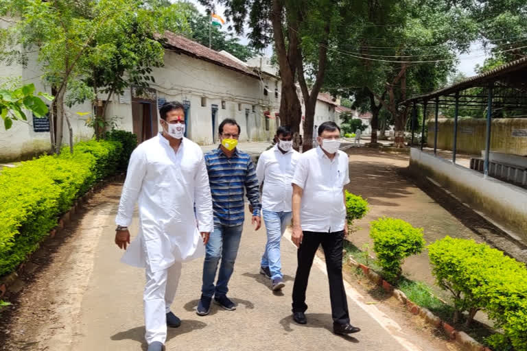 MLA Vikas Upadhyay inspected central jail in raipur