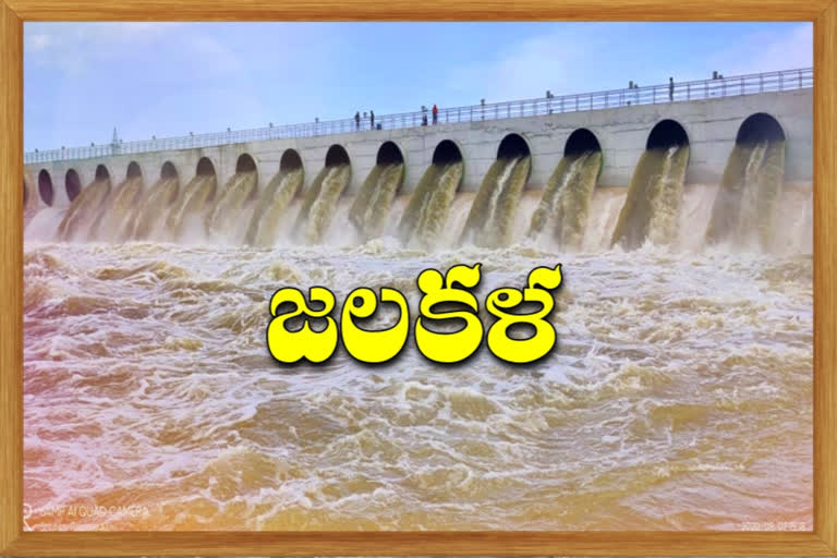 water flow at Parvati Barrage, peddapalli district