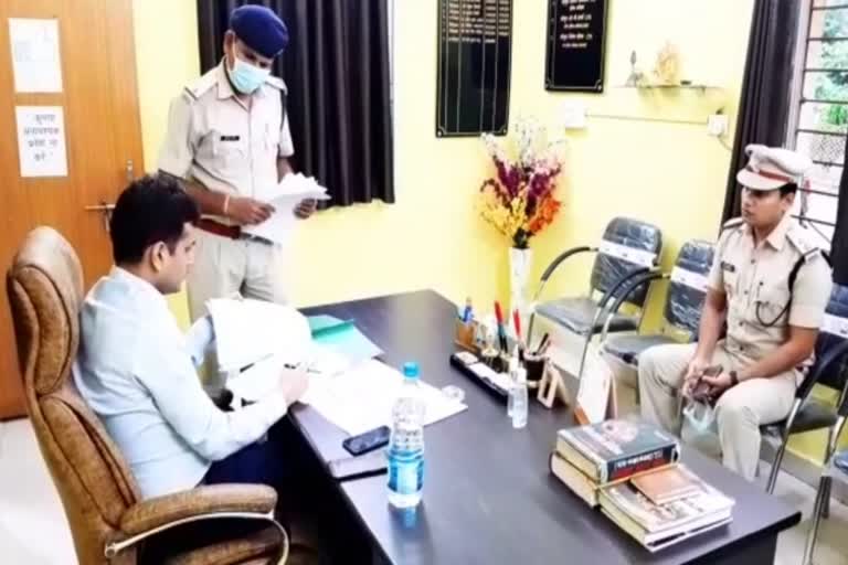 Bilaspur SP  inspected Sirgitti police station