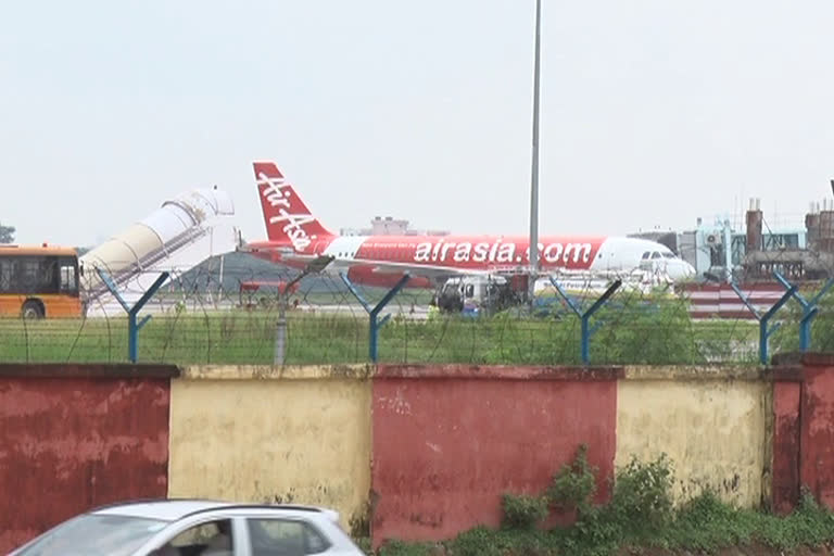 bird hits Air Asia flight at birsa munda airport in Ranchi during takeoff