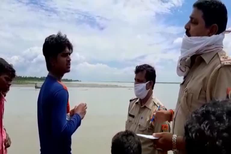 a youth sunk in ganga river in bijnor