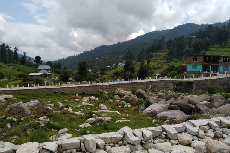 bridge built through public cooperation in Mandi