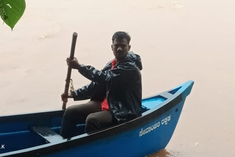 Rescue operation on the banks of the Netravati River