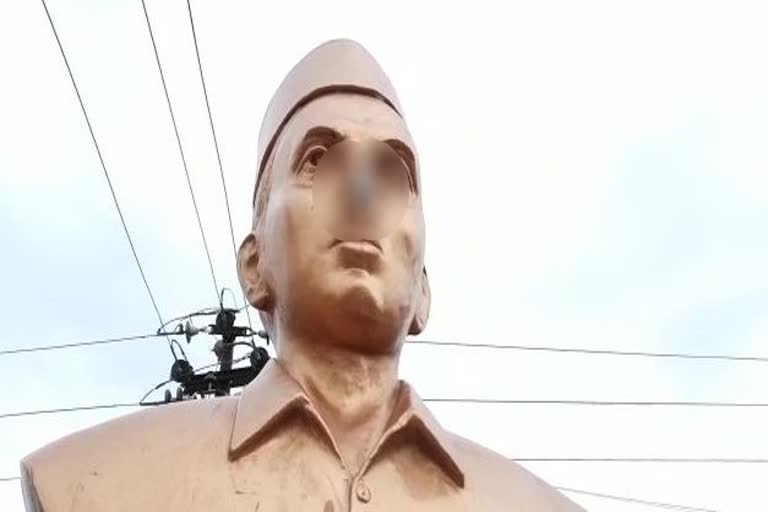 damage to the statue of martyr