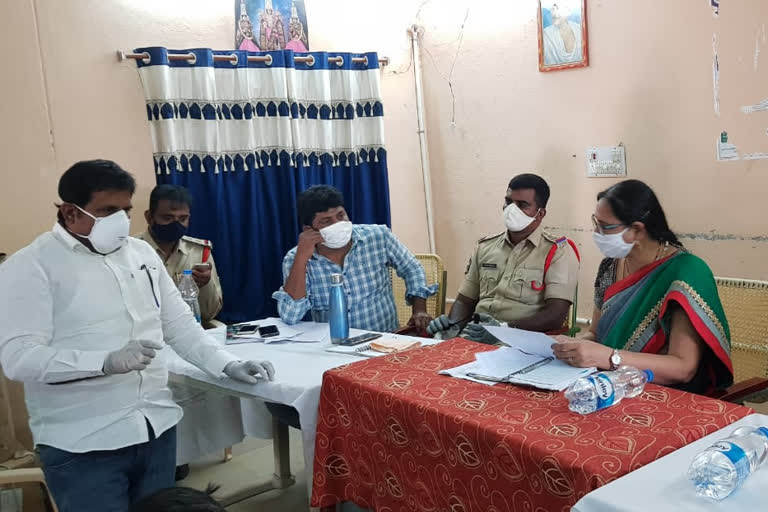 special officer review meeting with district officials in kadapa about corona