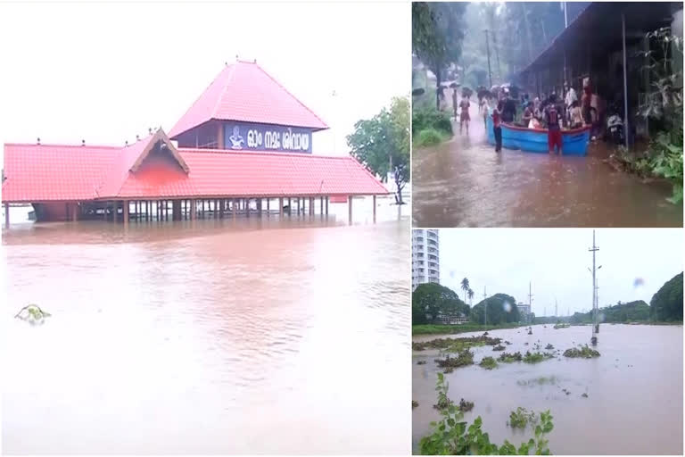 റെഡ് അലർട്ട്  സംസ്ഥാനത്ത് മഴ വാർത്ത  ഏഴ് ജില്ലകളില്‍ റെഡ് അലർട്ട്  ഓറഞ്ച് അലർട്ട് പ്രഖ്യാപിച്ചു  red alert news  kerala rain updates news  districts orange alert news