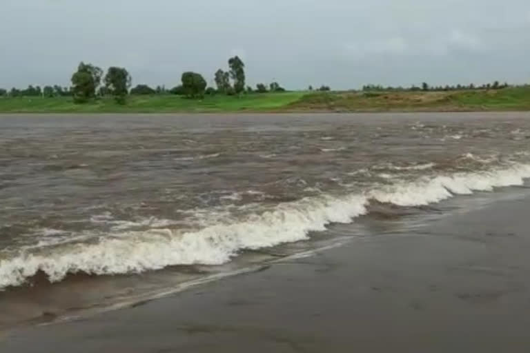 Krishna river flow