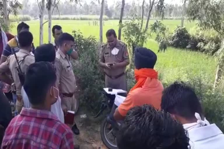 unknown person got dead body in bijnor