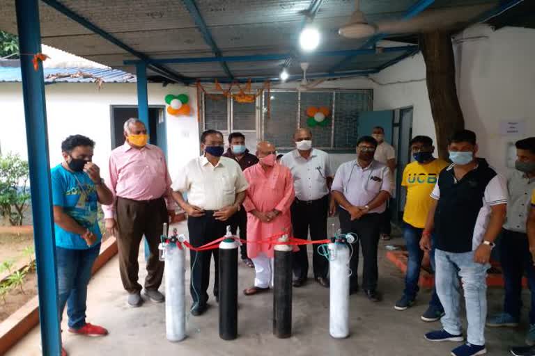 Marwari Yuva Manch will provide free oxygen cylinder in jamshedpur, news of Marwari Yuva Manch jamshedpur, Inauguration of Oxygen Bank in Jamshedpur, मारवाड़ी युवा मंच जमशेदपुर में मुफ्त ऑक्सीजन सिलेंडर देगा, जमशेदपुर में ऑक्सीजन बैंक का शुभारंभ, मारवाड़ी युवा मंच जमशेदपुर की खबरें