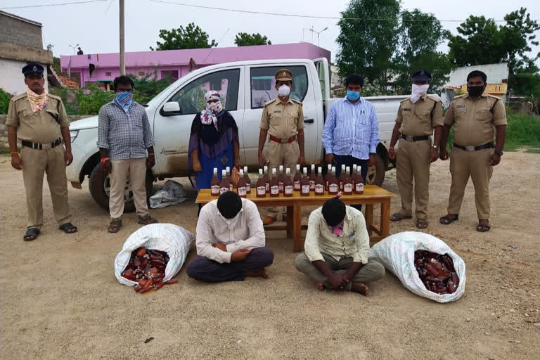 telangana liquor seized in ap